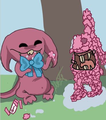 Gumble_with_gum_by_mrschocotastic.png